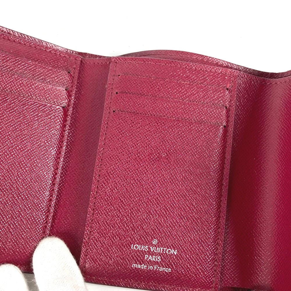 3つ折り財布 M62171 ポルトフォイユヴィクトリーヌ エピ コンパクトウォレット エピレザー パープル