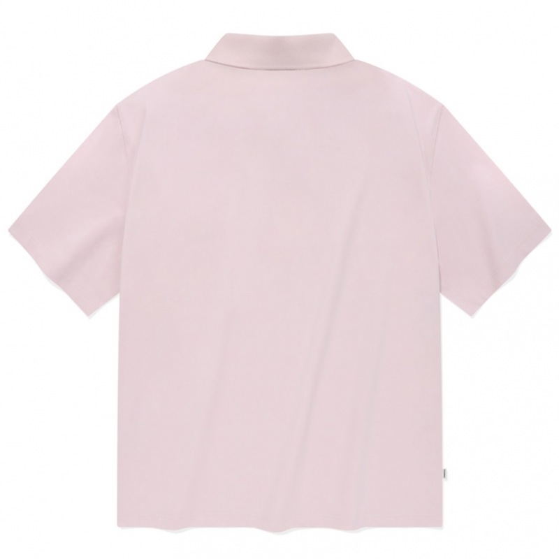 COVERNAT オーセンティックポケットカラー T シャツライトピンク COVERNAT オーセンティックポケットカラー T シャツライトピンク