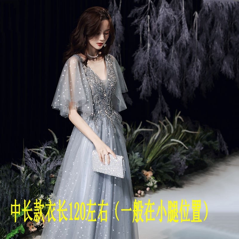 宴会気質タキシード2024新型痩せ高級小衆花嫁服年次総会司会者ワンピース春