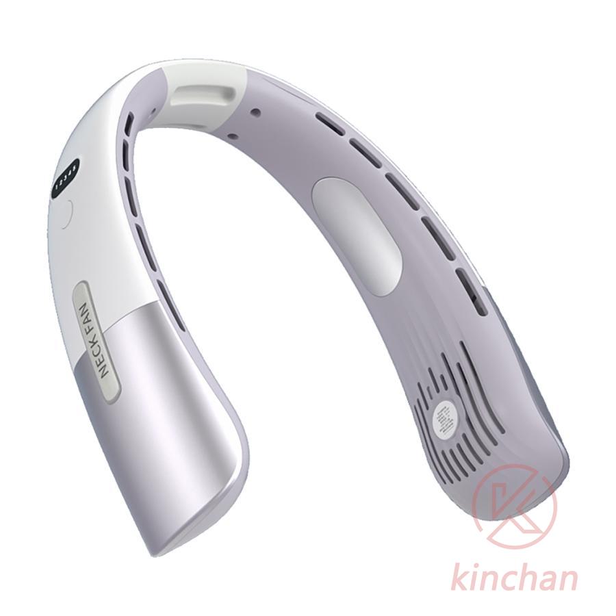 ネッククーラー 首掛け扇風機 冷却プレート 軽量 扇風機 倍冷感 五段階調節 5000mAh 12時間連続稼働 首掛けクーラー 携帯便利 大風量 冷感 敬老日