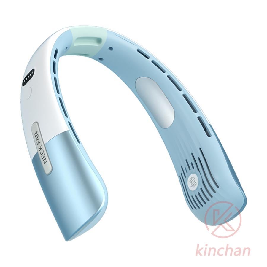 ネッククーラー 首掛け扇風機 冷却プレート 軽量 扇風機 倍冷感 五段階調節 5000mAh 12時間連続稼働 首掛けクーラー 携帯便利 大風量 冷感 敬老日