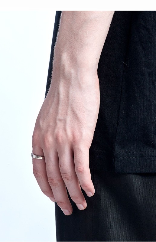 トレンディなブランド 925 スターリングシルバーリング夏のラブサイクルカップルのペアロマンチックなオープンリングデザインニッチ