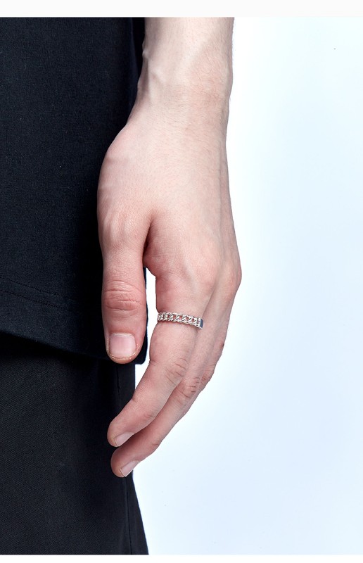 トレンディなブランド 925 スターリングシルバーリング夏のラブサイクルカップルのペアロマンチックなオープンリングデザインニッチ