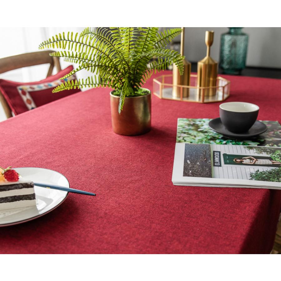 団体購入8点セットテーブルクロス 北欧 おしゃれ テーブルセッティング 布 四角形 長方形 切り替え 高級感 テーブルクロス お手入れ簡単 撥水 汚れ防止 家庭用 食卓カバー 5色