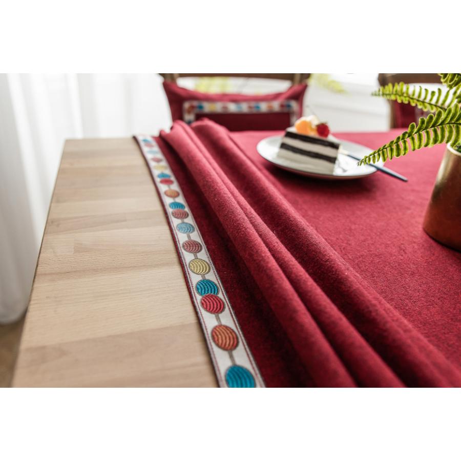 団体購入8点セットテーブルクロス 北欧 おしゃれ テーブルセッティング 布 四角形 長方形 切り替え 高級感 テーブルクロス お手入れ簡単 撥水 汚れ防止 家庭用 食卓カバー 5色