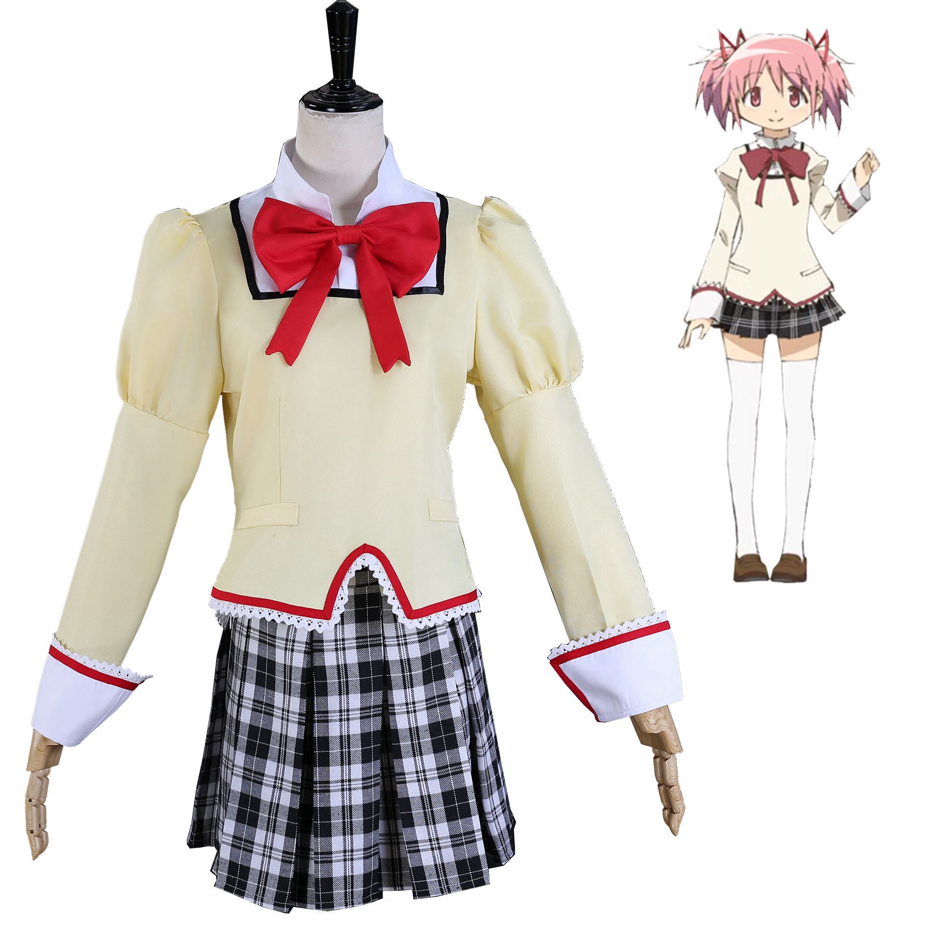 魔法少女まどかコスプレ美樹さやか巴麻美アニメコスプレ衣装女子制服jkユニフォーム 魔法少女まどかコスプレ美樹さやか巴麻美アニメコスプレ衣装女子制服jkユニフォーム