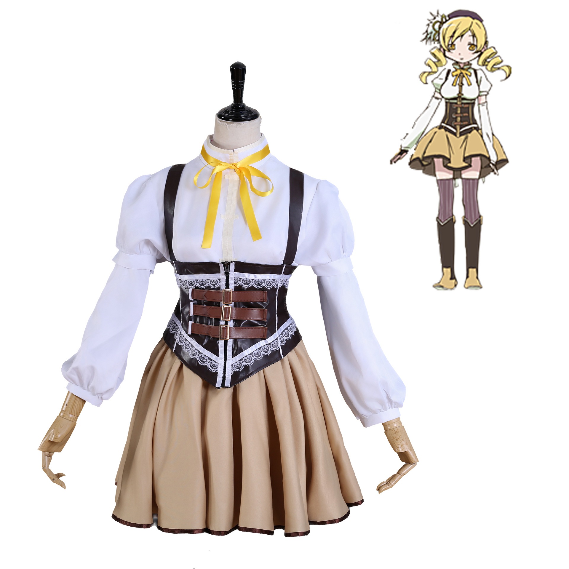 魔法少女まどかコスプレ美樹さやか巴麻美アニメコスプレ衣装女子制服jkユニフォーム 魔法少女まどかコスプレ美樹さやか巴麻美アニメコスプレ衣装女子制服jkユニフォーム