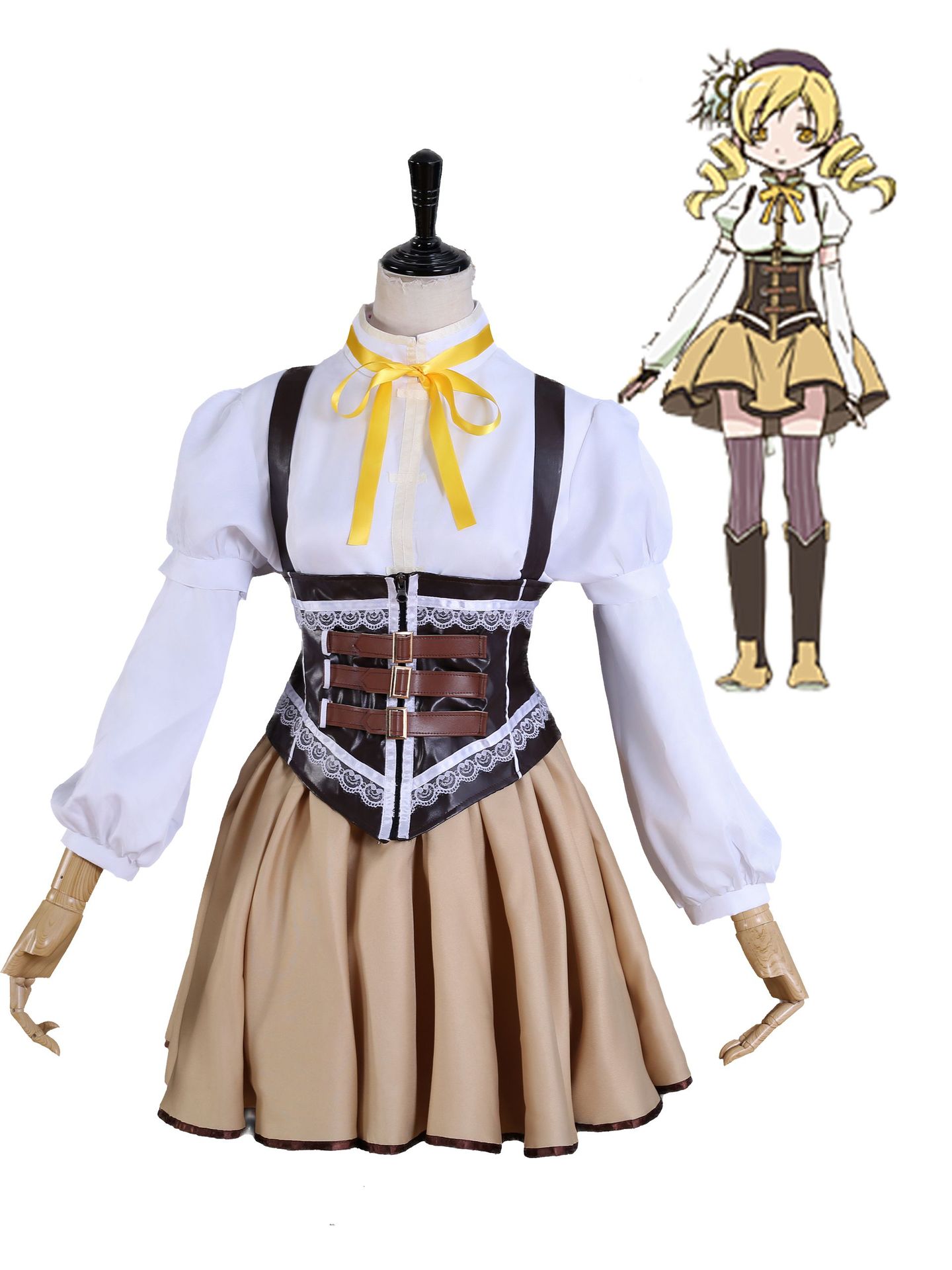 魔法少女まどかコスプレ美樹さやか巴麻美アニメコスプレ衣装女子制服jkユニフォーム 魔法少女まどかコスプレ美樹さやか巴麻美アニメコスプレ衣装女子制服jkユニフォーム