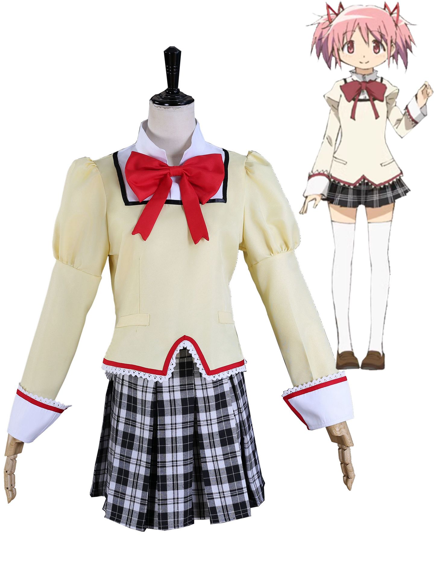 魔法少女まどかコスプレ美樹さやか巴麻美アニメコスプレ衣装女子制服jkユニフォーム 魔法少女まどかコスプレ美樹さやか巴麻美アニメコスプレ衣装女子制服jkユニフォーム
