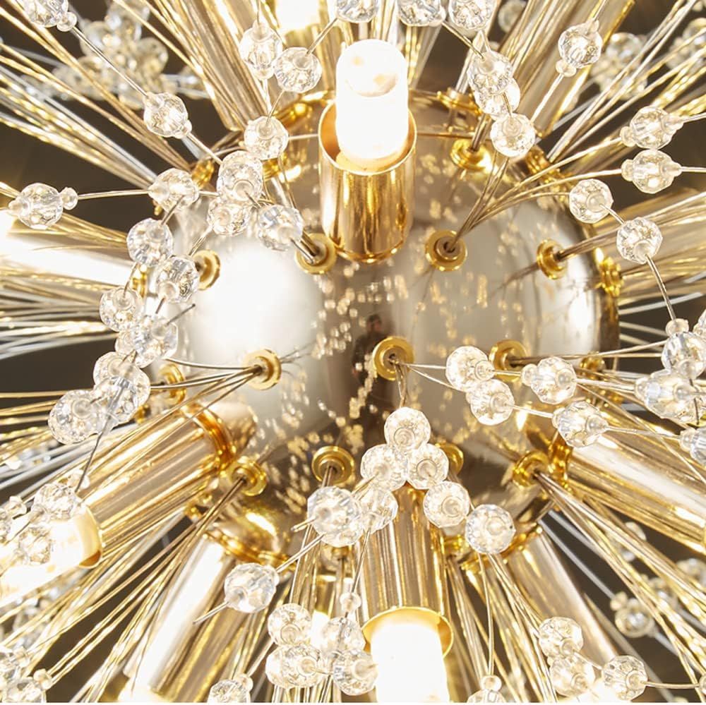 シャンデリア クリスタル照明器具 おしゃれ花火ペンダントライト 6畳 8畳 10畳 LED電球付属 ロビー ダイニングルーム 寝室 リビングルーム レストラン 和風吊り板 中性光(12灯 ゴールデン) シャンデリア クリスタル照明器具 おしゃれ花火ペンダントライト 6畳 8畳 10畳 LED電球付属 ロビー ダイニングルーム 寝室 リビングルーム レストラン 和風吊り板 中性光(12灯 ゴールデン)