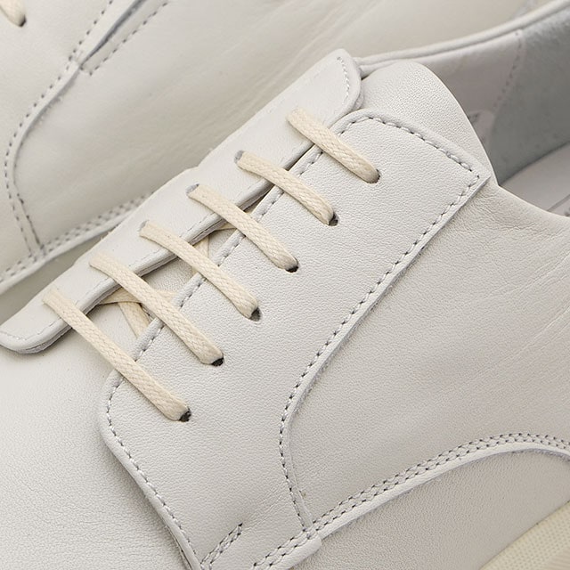 ショセ トラベルシューズ トラベル シューズ バイ ショセ アクティブ レザースニーカー プレーントゥ [TRA-025] レディース 靴 日本製 生活防水 ビブラムソール ホワイト WH