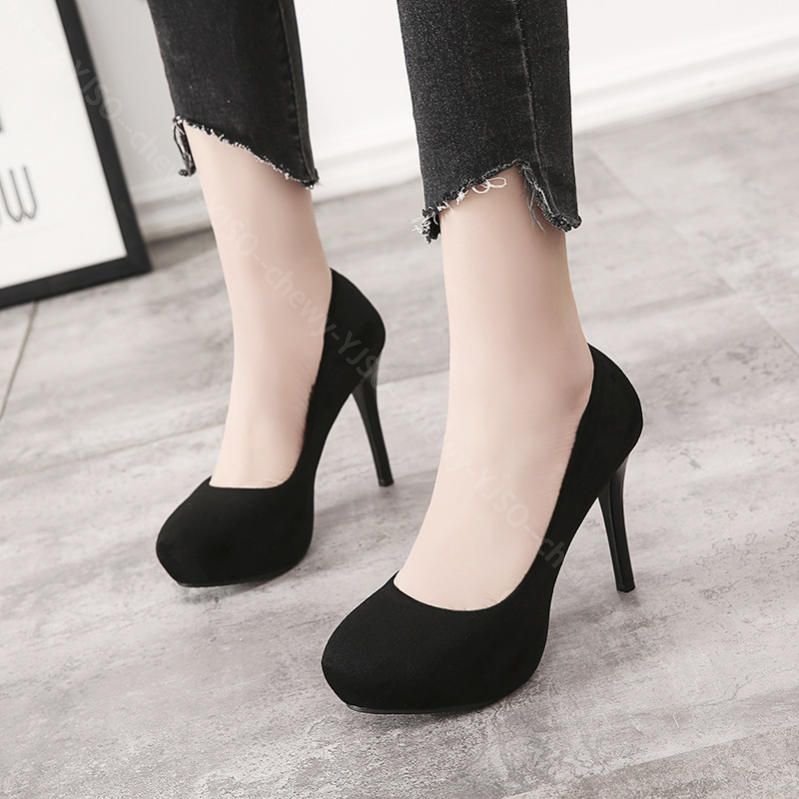 1000円OFFクーポン パンプス ハイヒール ラウンドトゥ ピンヒール プラットフォーム クッション 厚底パンプス 10cmヒール キャバ ストーム セレモニー パーティー イベント 2次会 二次会