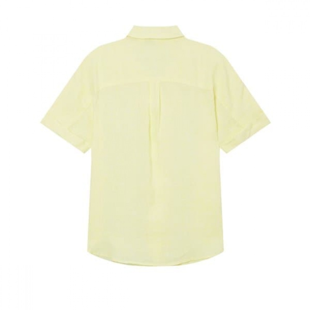 [24SS] [リネン] イエローソリッドリネンショートスリーブシャツ HSSH4BC44Y1