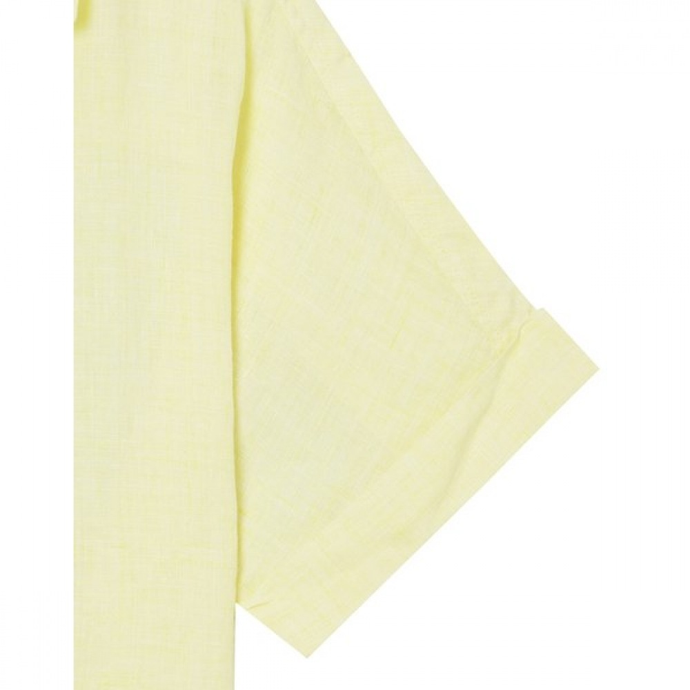 [24SS] [リネン] イエローソリッドリネンショートスリーブシャツ HSSH4BC44Y1