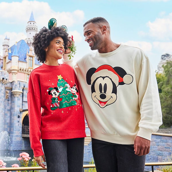 ディズニーランドリゾート　ホリデー　クリスマス サンタミッキー トレーナー ディズニーランドリゾートホリデークリスマス サンタミッキー