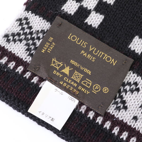 Qoo10] Louis Vuitton 美品 エシャルプ プティ ダミエ マフラ