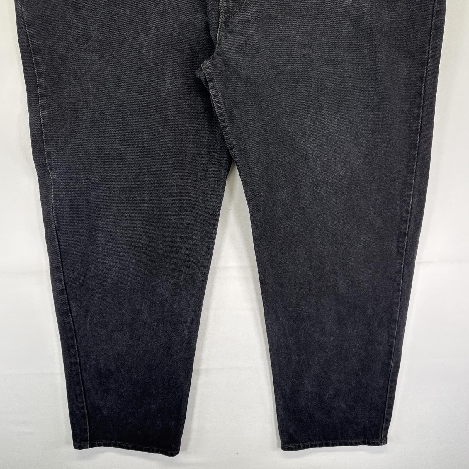 古着 デニムパンツ 550 テーパード 5ポケット ジーンズ ジーパン 色落ち ヒゲ 長ズボン w44 L34 ブラック メンズ 古着 デニムパンツ 550 テーパード 5ポケット ジーンズ ジーパン 色落ち ヒゲ 長ズボン w44 L34 ブラック メンズ