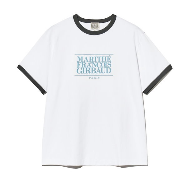 MARITHE チャ・ウヌ着用 CLASSIC LOGO COLOR POINT TEE Tシャツ org.jpg