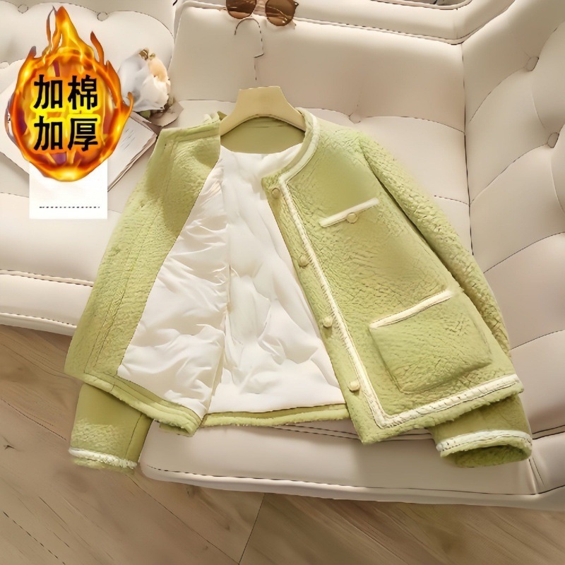 フレンチな小香風のおしゃれな厚手のダウンジャケット