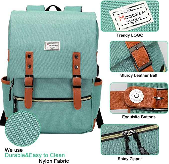 Modokerビンテージノートパソコン女性用リュックサック学校用リュックサック#002 Modokerビンテージノートパソコン女性用リュックサック学校用リュックサック#002