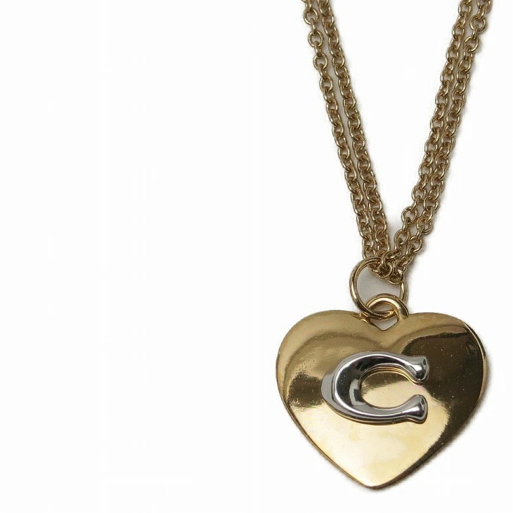 ネックレス チェーン ペンダント ロゴ ハート 6063GDSV ネックレス チェーン ペンダント ロゴ ハート 6063GDSV