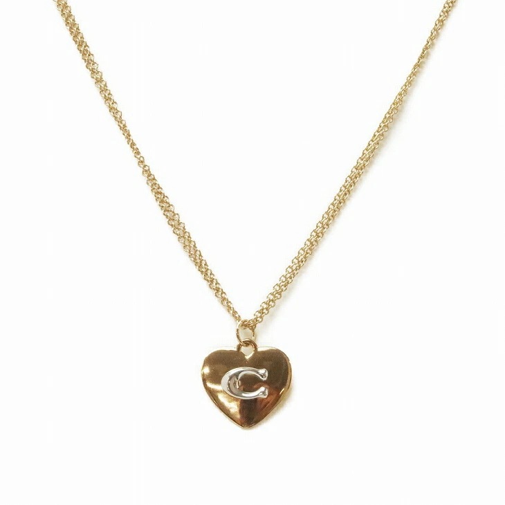ネックレス チェーン ペンダント ロゴ ハート 6063GDSV ネックレス チェーン ペンダント ロゴ ハート 6063GDSV