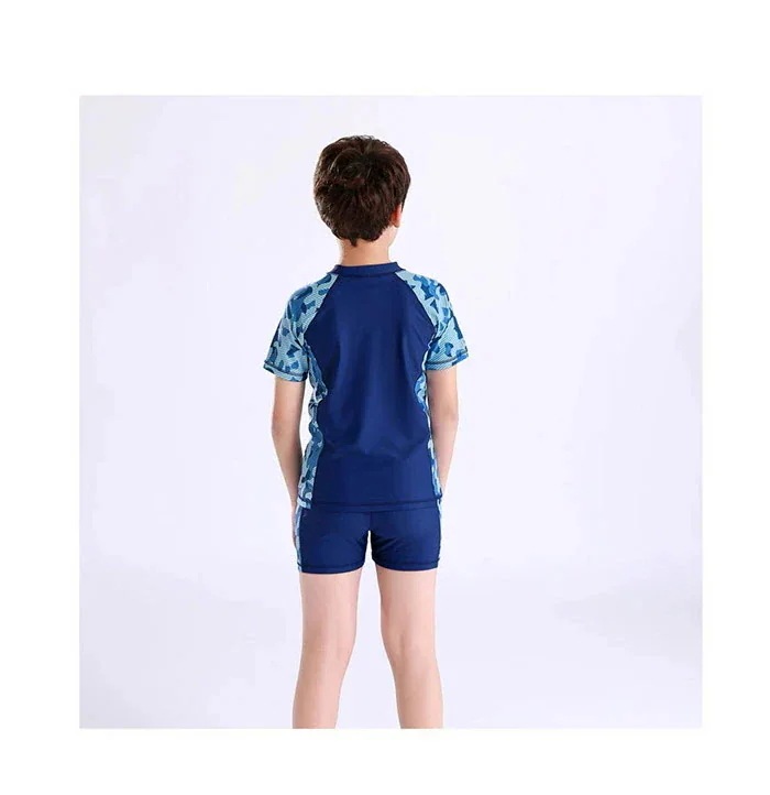 キッズ 男子 キッズサーフパンツ フィットネス スイムキャップ 3点セット 海水パンツ ジュニア 男 セパレート 【7月の新作特典】水着 海パン 子供水着 こども 男の子 子供用 スクール水着 迷彩柄