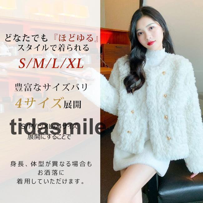 品大人気ファーコートレディースふわとろフェイクファーブルゾンコートアウタードルマンスリーブドロップショルダーボア