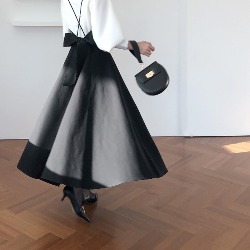 セットアップ パールボタンブラウス＆サスペンダー バックリボン ワンピース OHCA0161