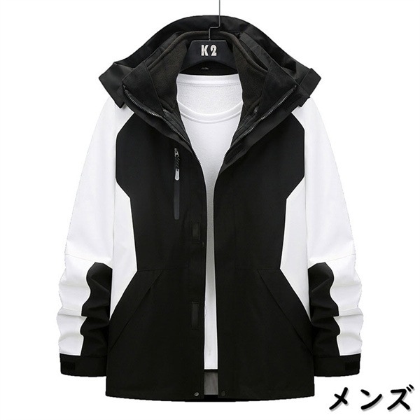 マウンテンパーカー メンズ 2点セット ジャケット フード付き ウインドブレーカー 冬 ブルゾン ジャンパー パーカー ミリタリー 登山ウェア マウンテンパーカー メンズ 2点セット ジャケット フード付き ウインドブレーカー 冬 ブルゾン ジャンパー パーカー ミリタリー 登山ウェア