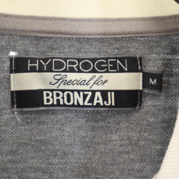 ブロンザージ 長袖 ポロシャツ M グレー系 BRONZAJI メンズ ブロンザージ 長袖 ポロシャツ M グレー系 BRONZAJI メンズ