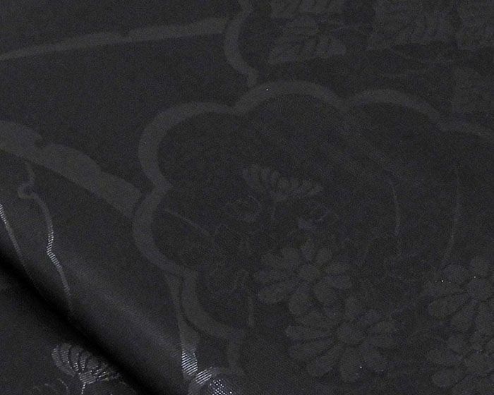 名古屋帯 新品 正絹 仕立て上がり 西陣 豊永謹製 露芝菊蔓草地模様 喪服 黒共帯 お通夜 告別式 仕立済み h3052 名古屋帯 新品 正絹 仕立て上がり 西陣 豊永謹製 露芝菊蔓草地模様 喪服 黒共帯 お通夜 告別式 仕立済み h3052