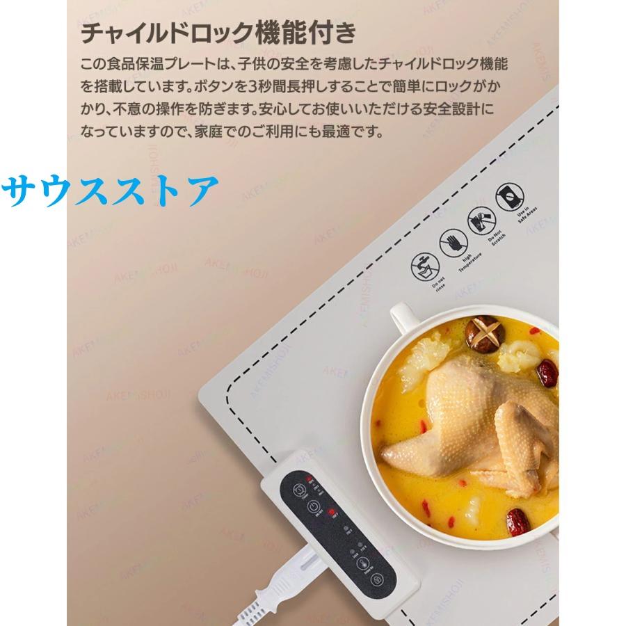【本日のイベント】[激安]ホットプレート 電気保温トレイ 食品保温プレート 折りたたみ式 3段階温度設定 60℃/80℃/100℃ 多機能食品断熱ボード フードウォーマー 収納袋付き 簡単