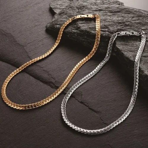 ペレバレンチノ 天然ダイヤヘリンボーン磁気ネックレス(ゴールド M) ペレバレンチノ 天然ダイヤヘリンボーン磁気ネックレス(ゴールド M)