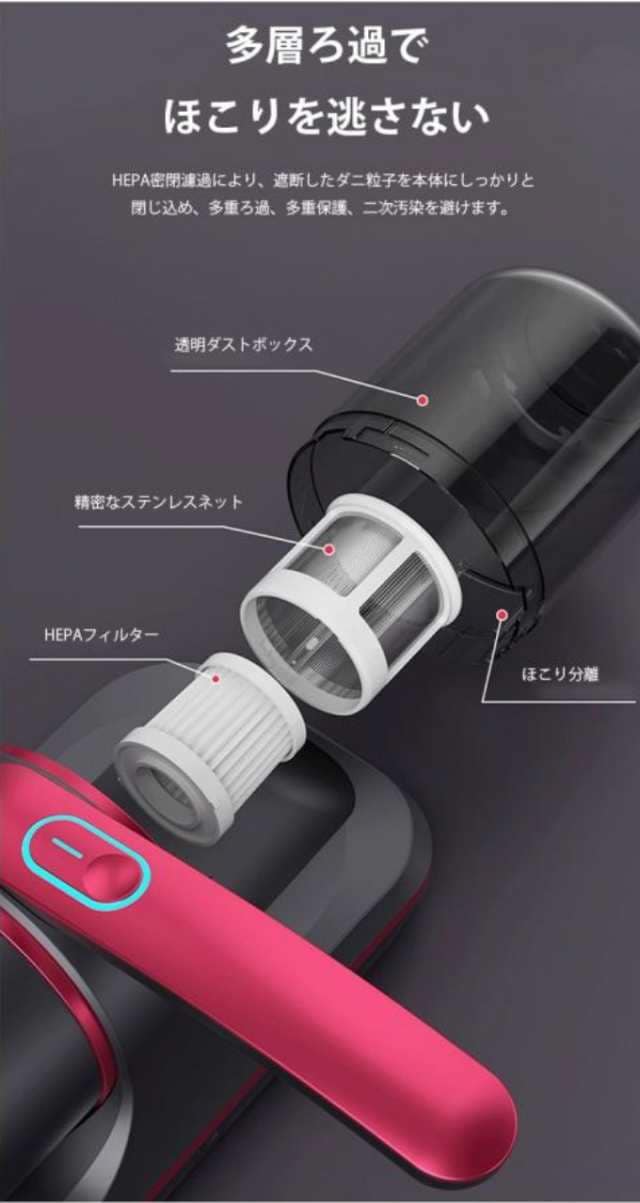 布団クリーナー 布団掃除機 コードレススマートUV除菌ダニ除去ふとんクリーナー 超吸引力 UVランプ除菌 UV 小型掃除機 強力 適用 高効率 軽量 布団238 布団クリーナー 布団掃除機 コードレススマートUV除菌ダニ除去ふとんクリーナー 超吸引力 UVランプ除菌 UV 小型掃除機 強力 適用 高効率 軽量 布団238
