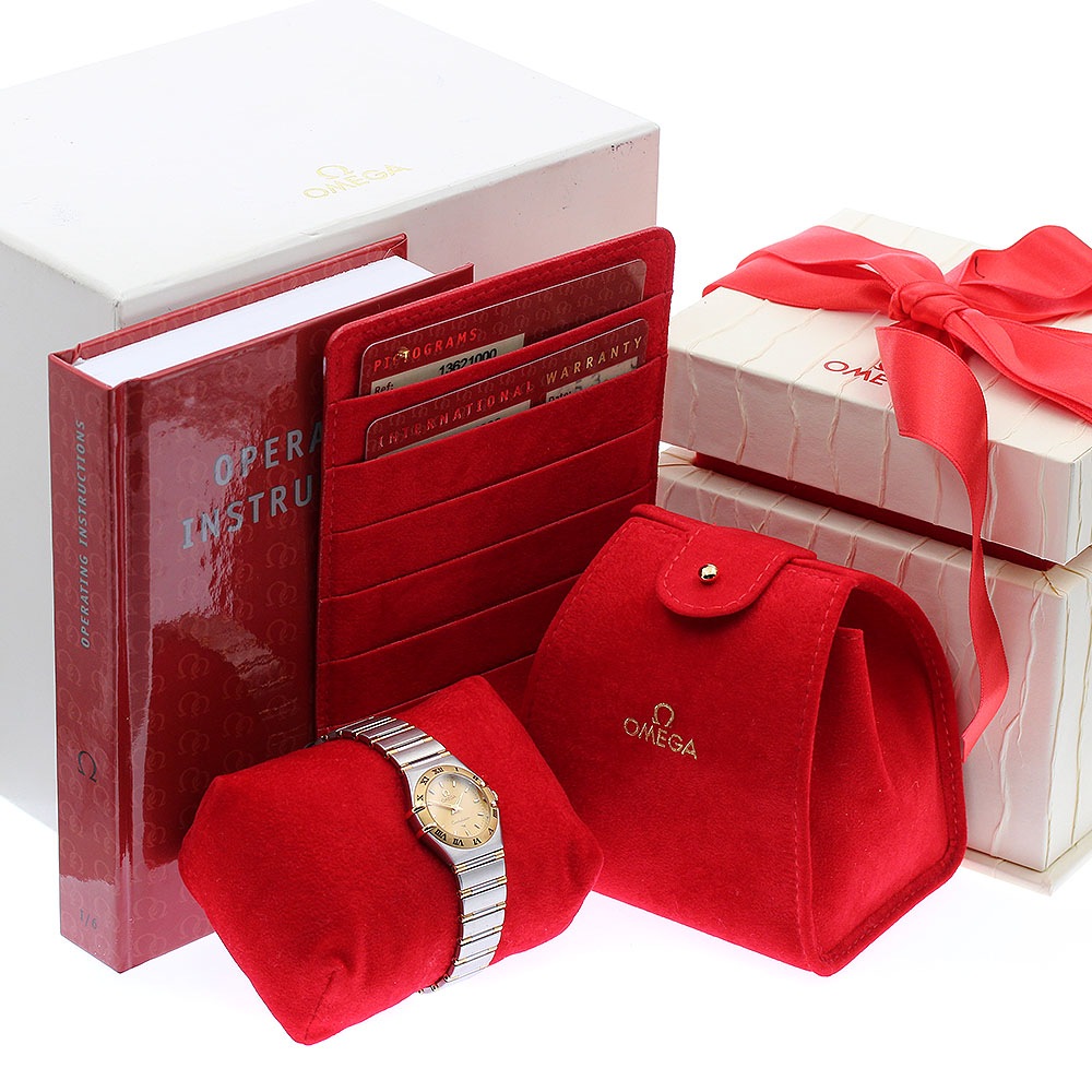 オメガ OMEGA 1362.10 コンステレーション ミニ YGベゼル クォーツ レディース 良品 箱・保証書付き_878139【中古】 オメガ OMEGA 1362.10 コンステレーション ミニ YGベゼル クォーツ レディース 良品 箱・保証書付き_878139【中古】