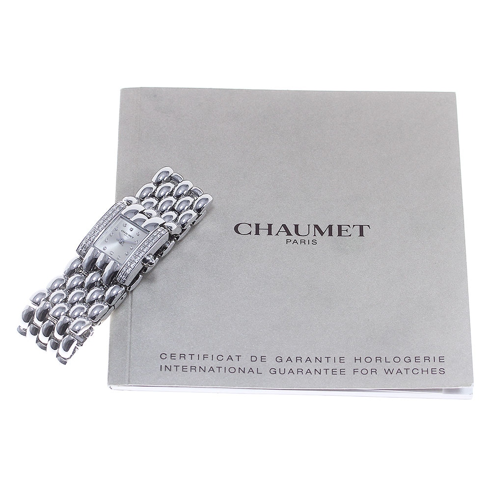 ショーメ Chaumet 099360-019 ケイシス 12P サイドダイヤベゼル クォーツ レディース 保証書付き_849167【中古】 ショーメ Chaumet 099360-019 ケイシス 12P サイドダイヤベゼル クォーツ レディース 保証書付き_849167【中古】