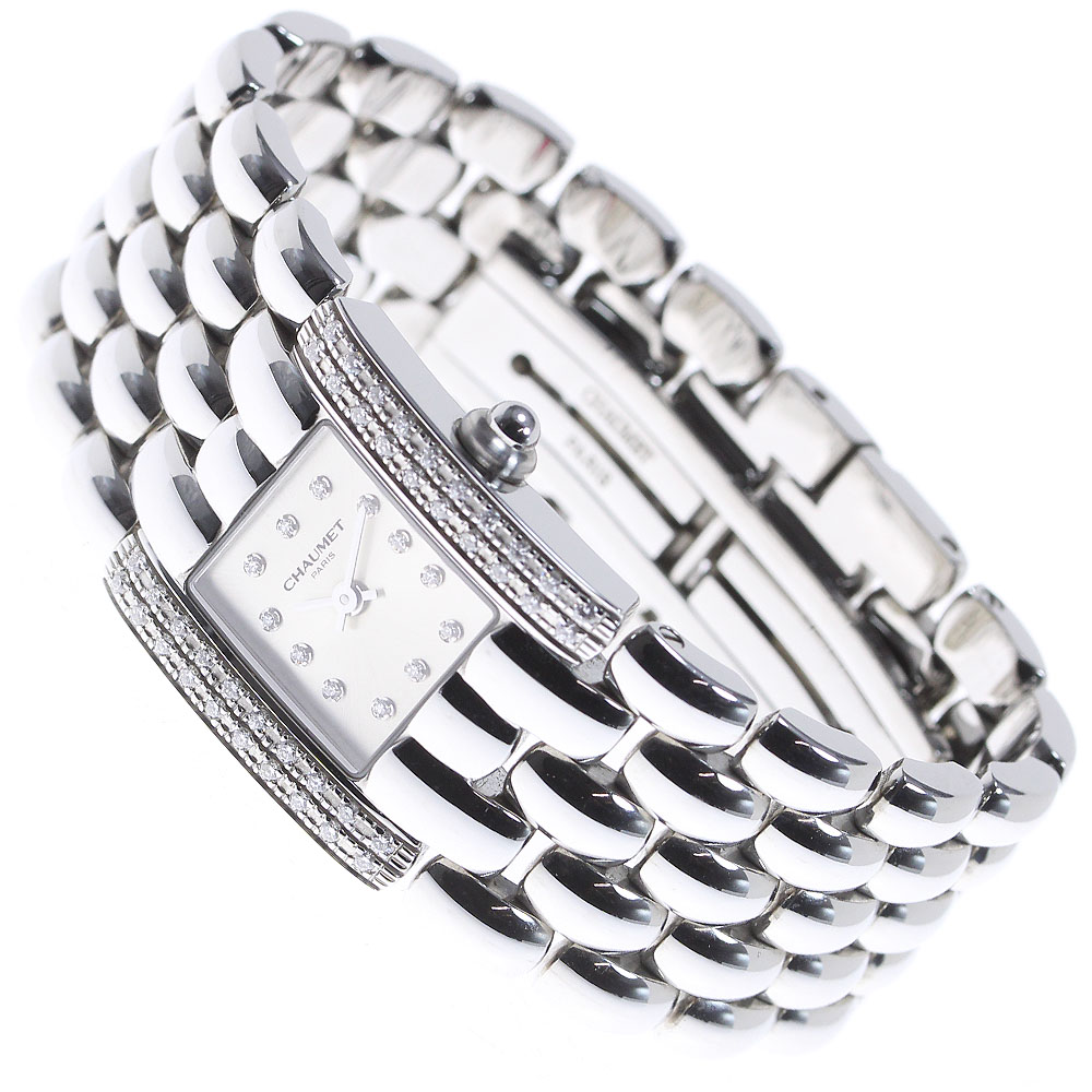 ショーメ Chaumet 099360-019 ケイシス 12P サイドダイヤベゼル クォーツ レディース 保証書付き_849167【中古】 ショーメ Chaumet 099360-019 ケイシス 12P サイドダイヤベゼル クォーツ レディース 保証書付き_849167【中古】