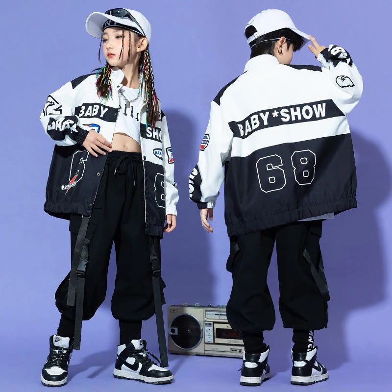 子供の街のダンスのファッション服の男の子のhiphopのスーツの女の子のジャズのダンスの子供のヒップホップの機関車の服装のファッションのズボン 子供の街のダンスのファッション服の男の子のhiphopのスーツの女の子のジャズのダンスの子供のヒップホップの機関車の服装のファッションのズボン