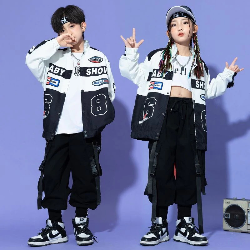 子供の街のダンスのファッション服の男の子のhiphopのスーツの女の子のジャズのダンスの子供のヒップホップの機関車の服装のファッションのズボン 子供の街のダンスのファッション服の男の子のhiphopのスーツの女の子のジャズのダンスの子供のヒップホップの機関車の服装のファッションのズボン