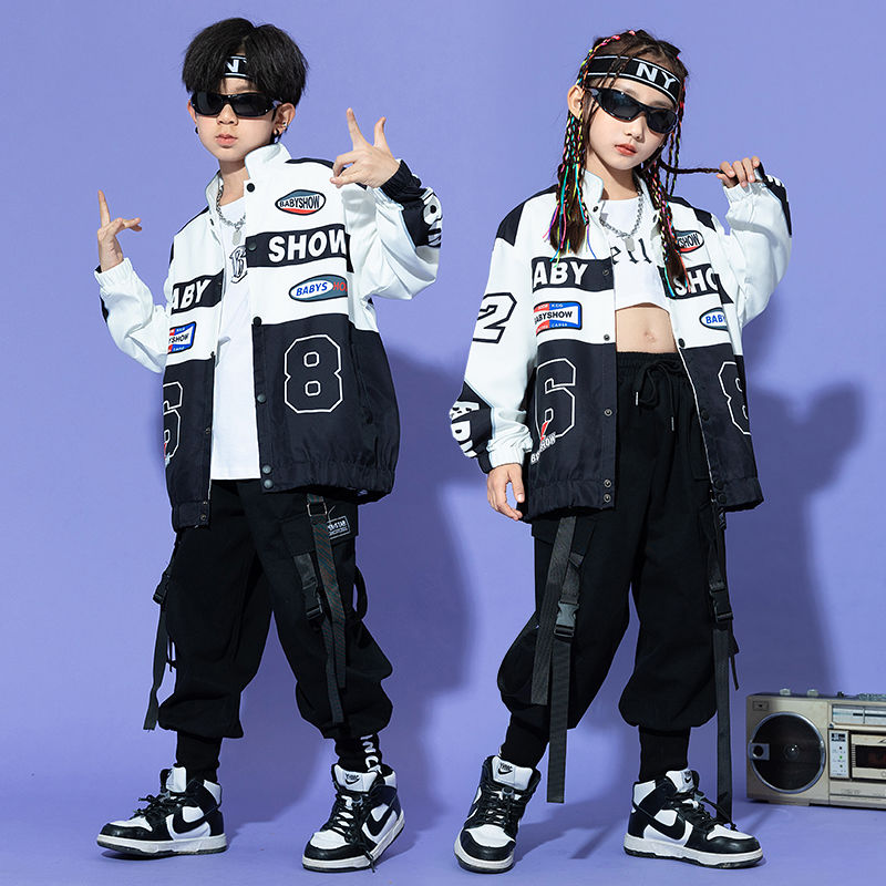 子供の街のダンスのファッション服の男の子のhiphopのスーツの女の子のジャズのダンスの子供のヒップホップの機関車の服装のファッションのズボン 子供の街のダンスのファッション服の男の子のhiphopのスーツの女の子のジャズのダンスの子供のヒップホップの機関車の服装のファッションのズボン