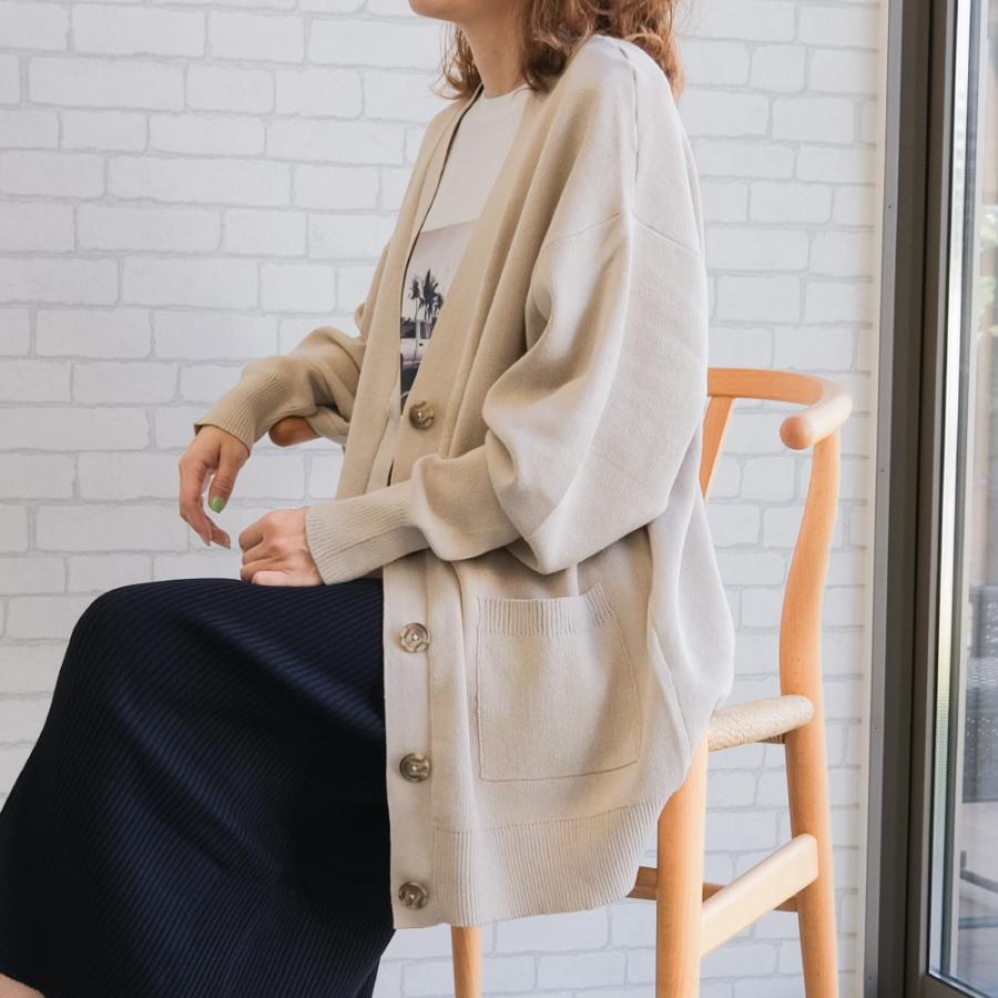 【迅速出荷】販売最低価 ! スウェットライクニットカーディガン レディース 秋 冬 長袖