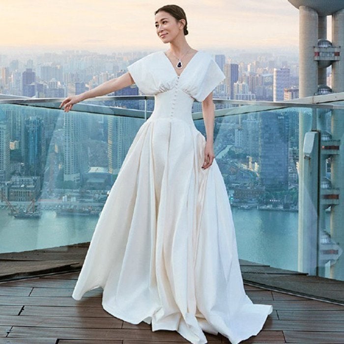 パーティードレス ロングドレス ウェティグドレス 結婚式 Aライン