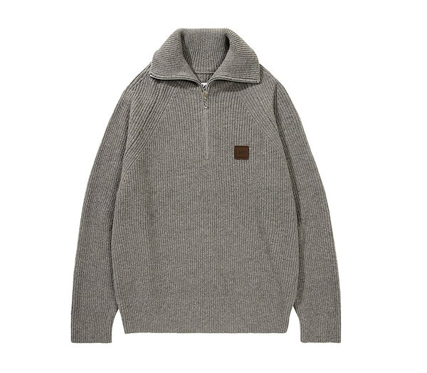 TXT スビン着用 【LEE】 HACHI HALF ZIP-UP KNIT