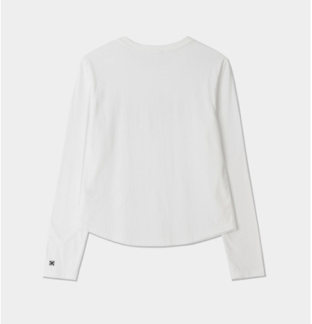 【SATUR】 SIGNATURE LOGO COTTON LONG SLEEVE : CLEAN WHITE 【SATUR】 SIGNATURE LOGO COTTON LONG SLEEVE : CLEAN WHITE