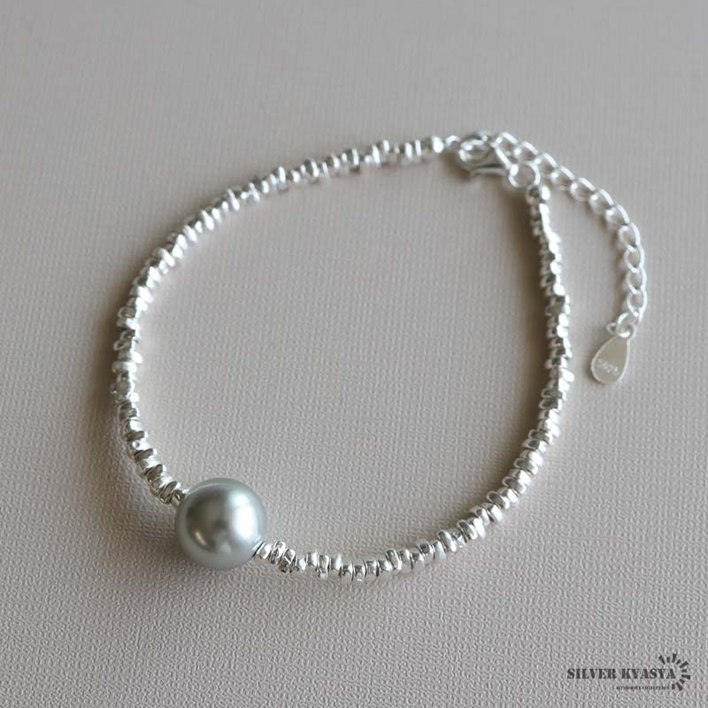 シルバー925 パールブレスレット [cb100]