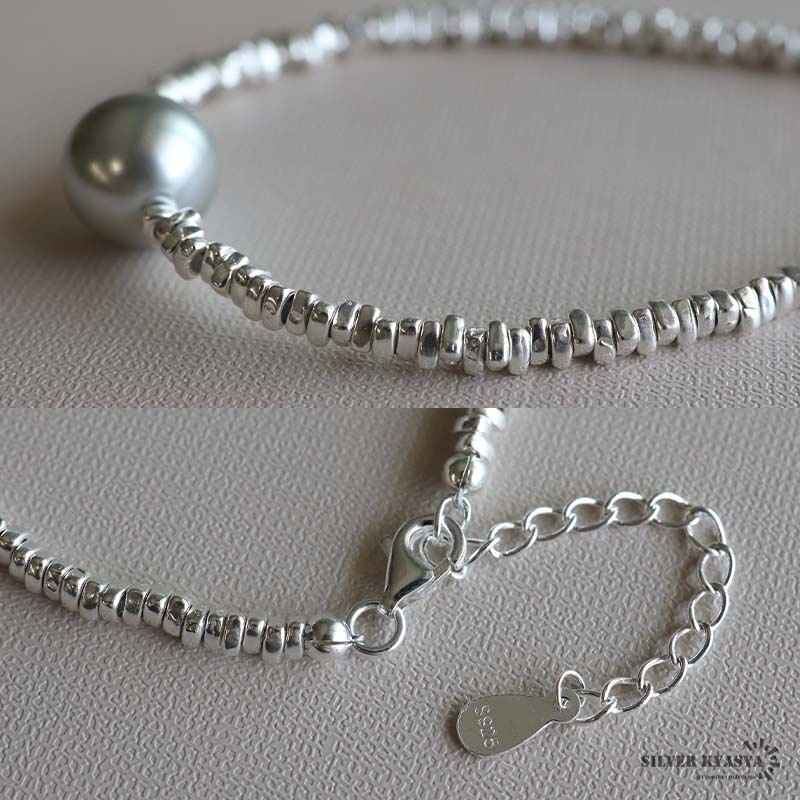 シルバー925 パールブレスレット [cb100]