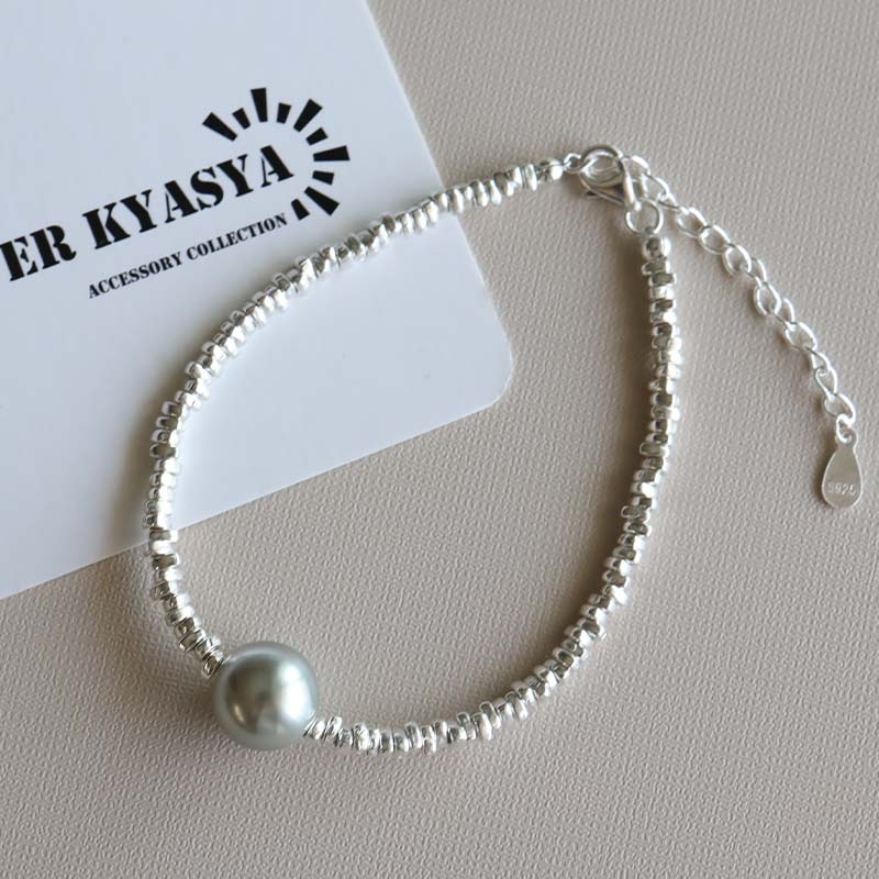 シルバー925 パールブレスレット [cb100]