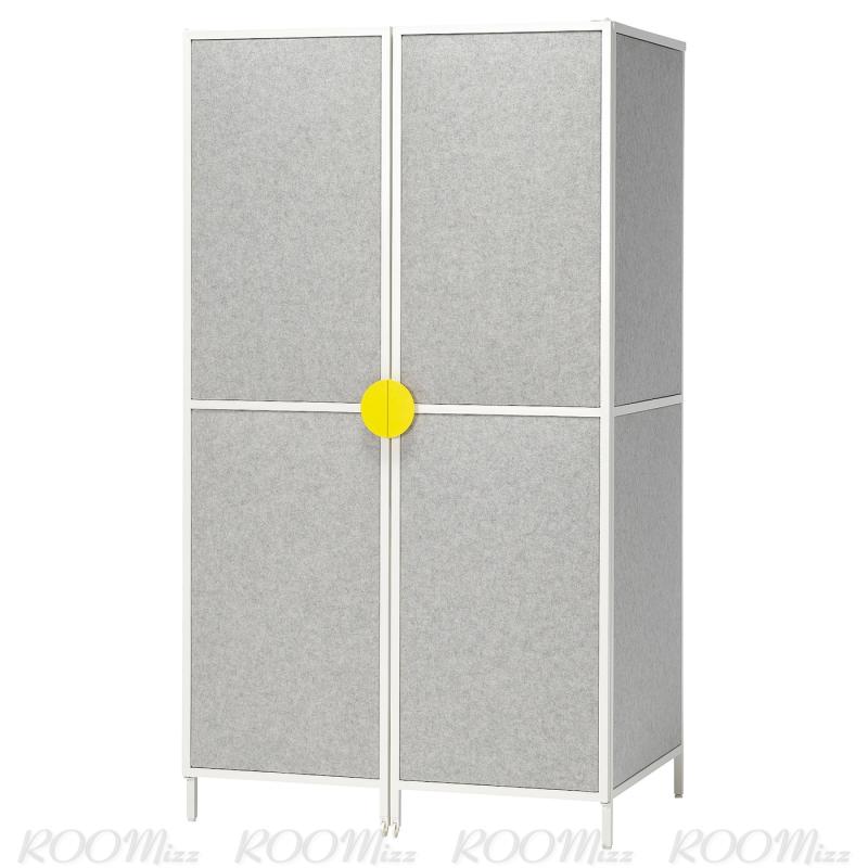 BRANNBOLL ブレンボール ゲーミングステーション - ライトグレー/ホワイト 100x72x180 cm