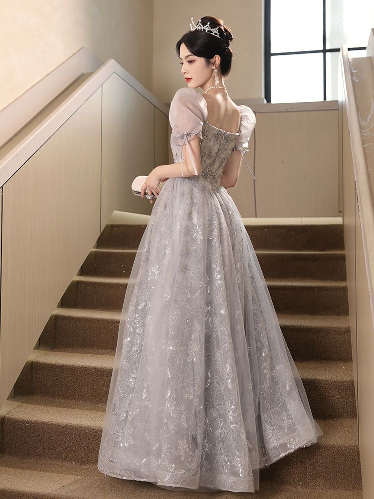 パーティードレス イブニングドレススカート新作女性用パフォーマンス司会者用宴会用ロングドレス